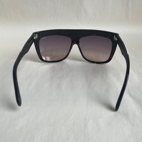 Emilio Pucci EP0008 Italy Shield Sunglasses Havana Gradient Smoke Abstract Print - Picture 8 of 14